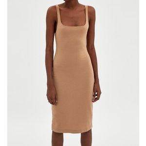 Nude bodycon dress